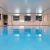 a swimming pool with a few windows